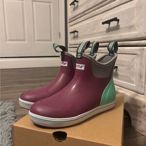 XtraTuf Waterproof Boots - Purple and Green